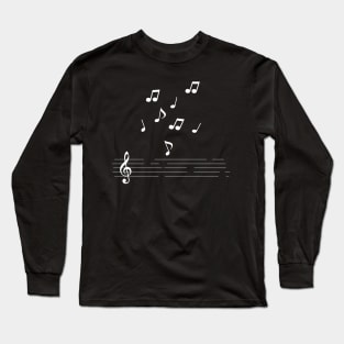 music notes artwork Long Sleeve T-Shirt